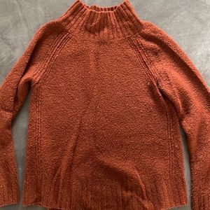 Fall orange turtleneck sweater!